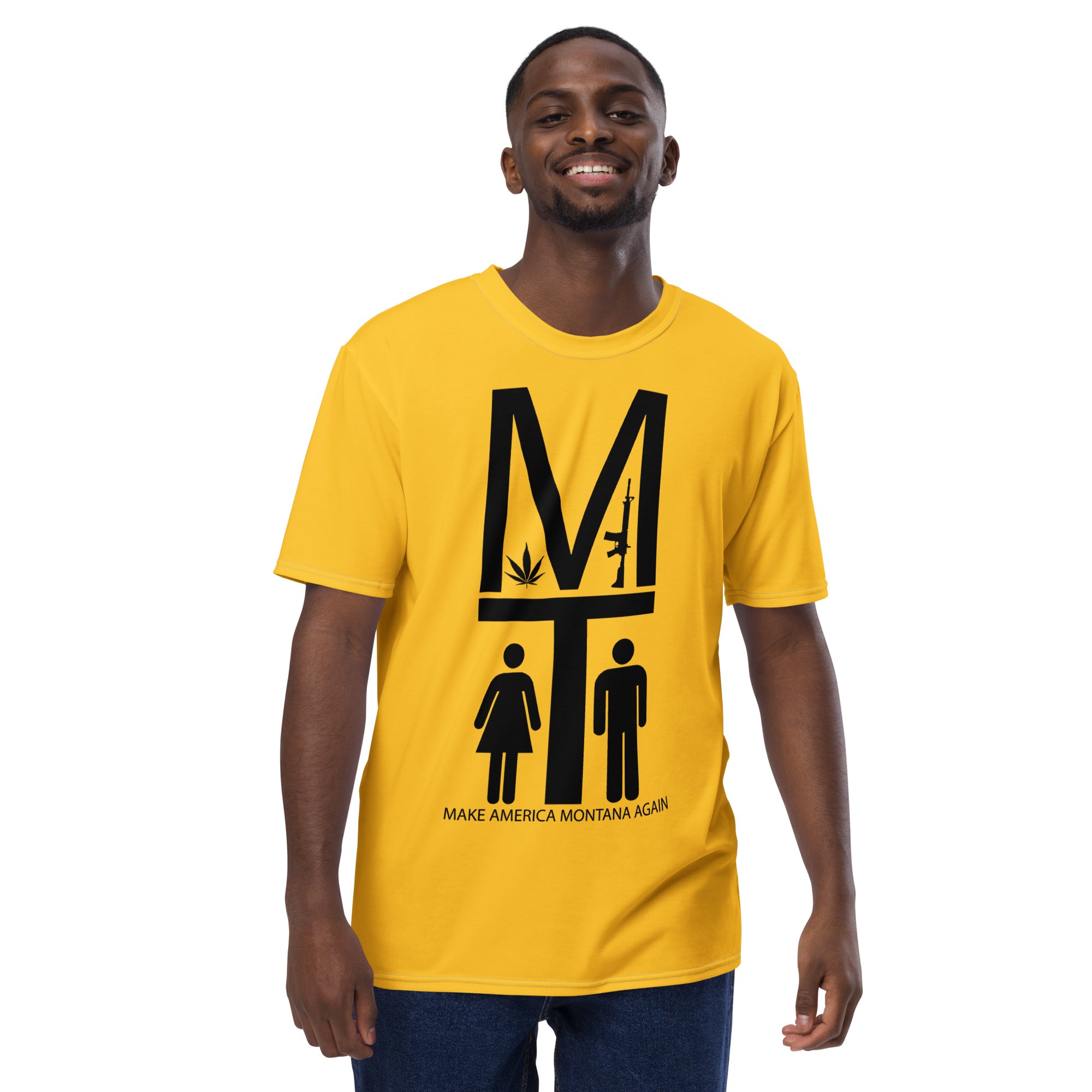 MAMA Black on Yellow Tee Shirt