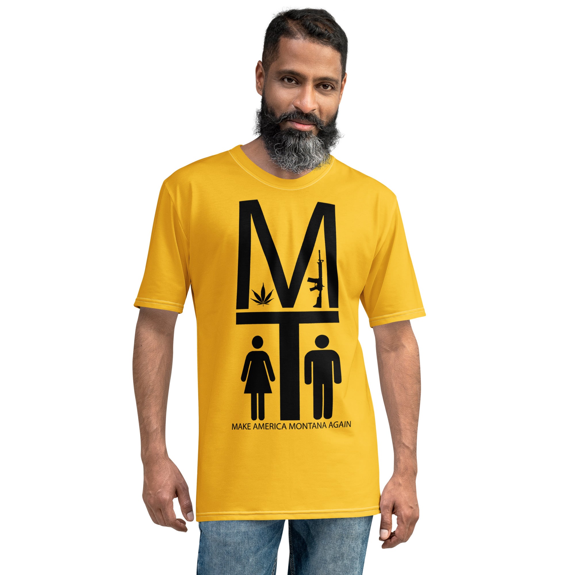 MAMA Black on Yellow Tee Shirt