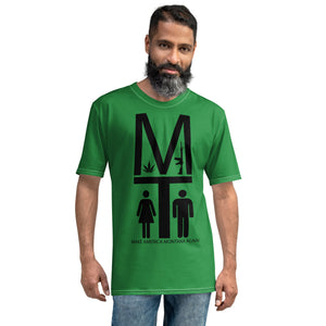 MAMA Black on Green Tee Shirt