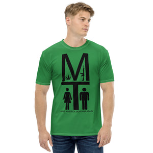 MAMA Black on Green Tee Shirt