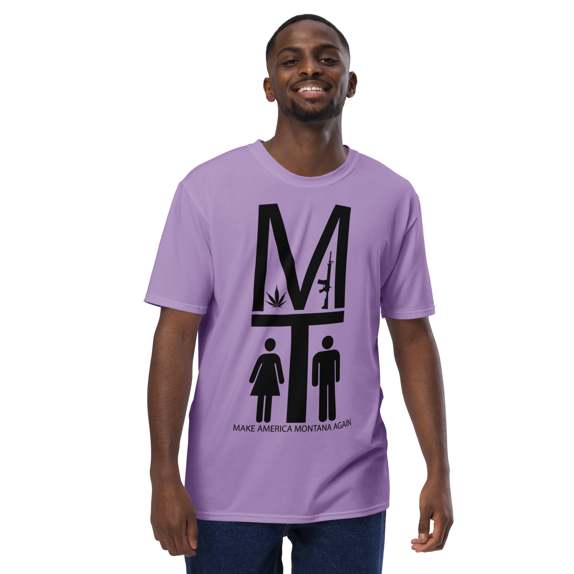 MAMA Black on Purple Tee Shirt