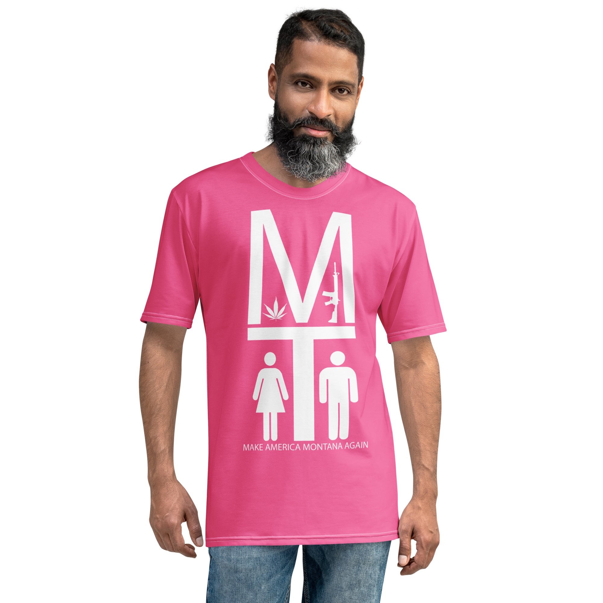 MAMA White on Pink Tee Shirt