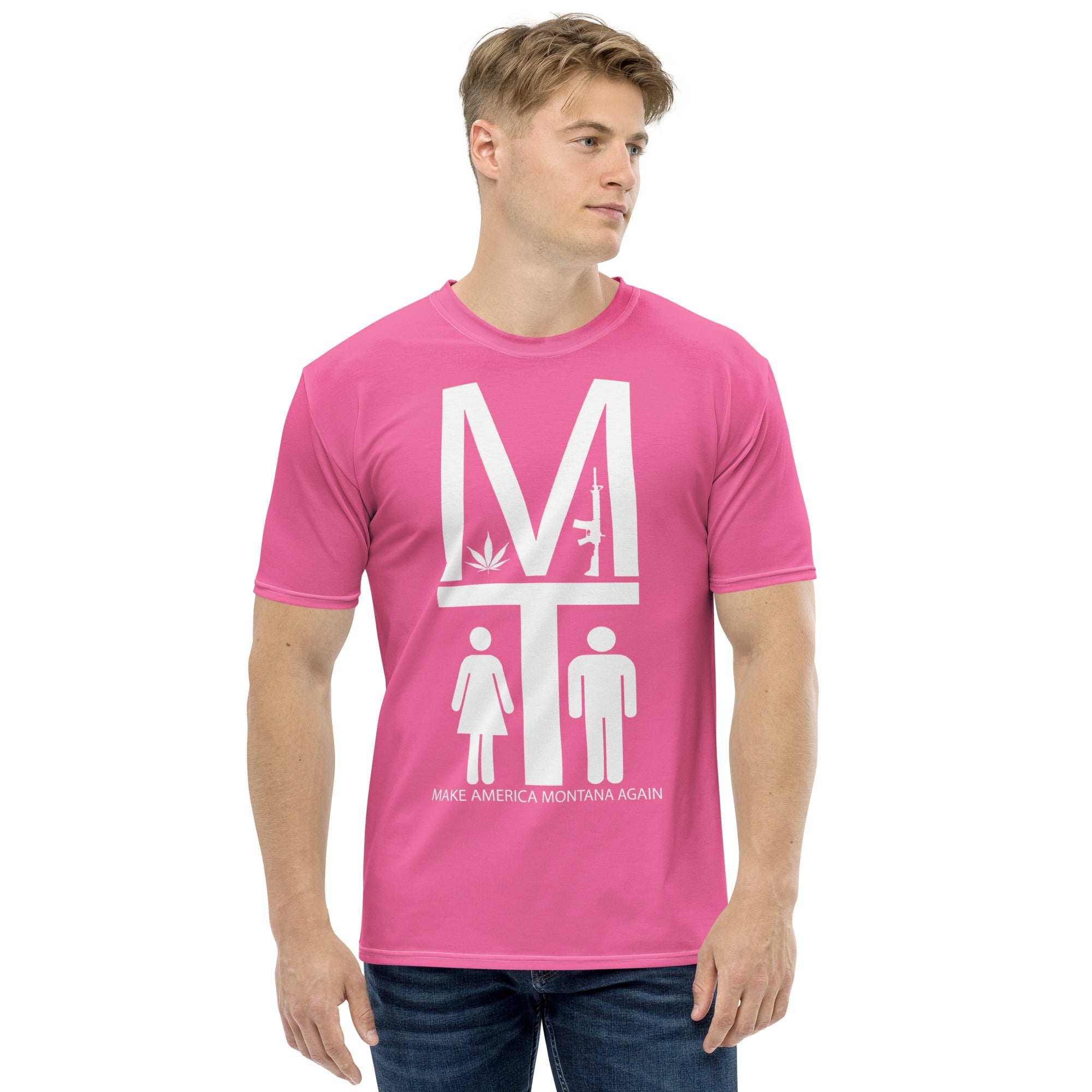 MAMA White on Pink Tee Shirt