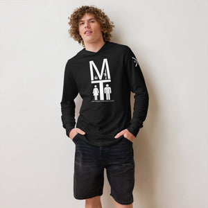 MAMA White Hardcore Hooded Long-Sleeve Tee Shirt