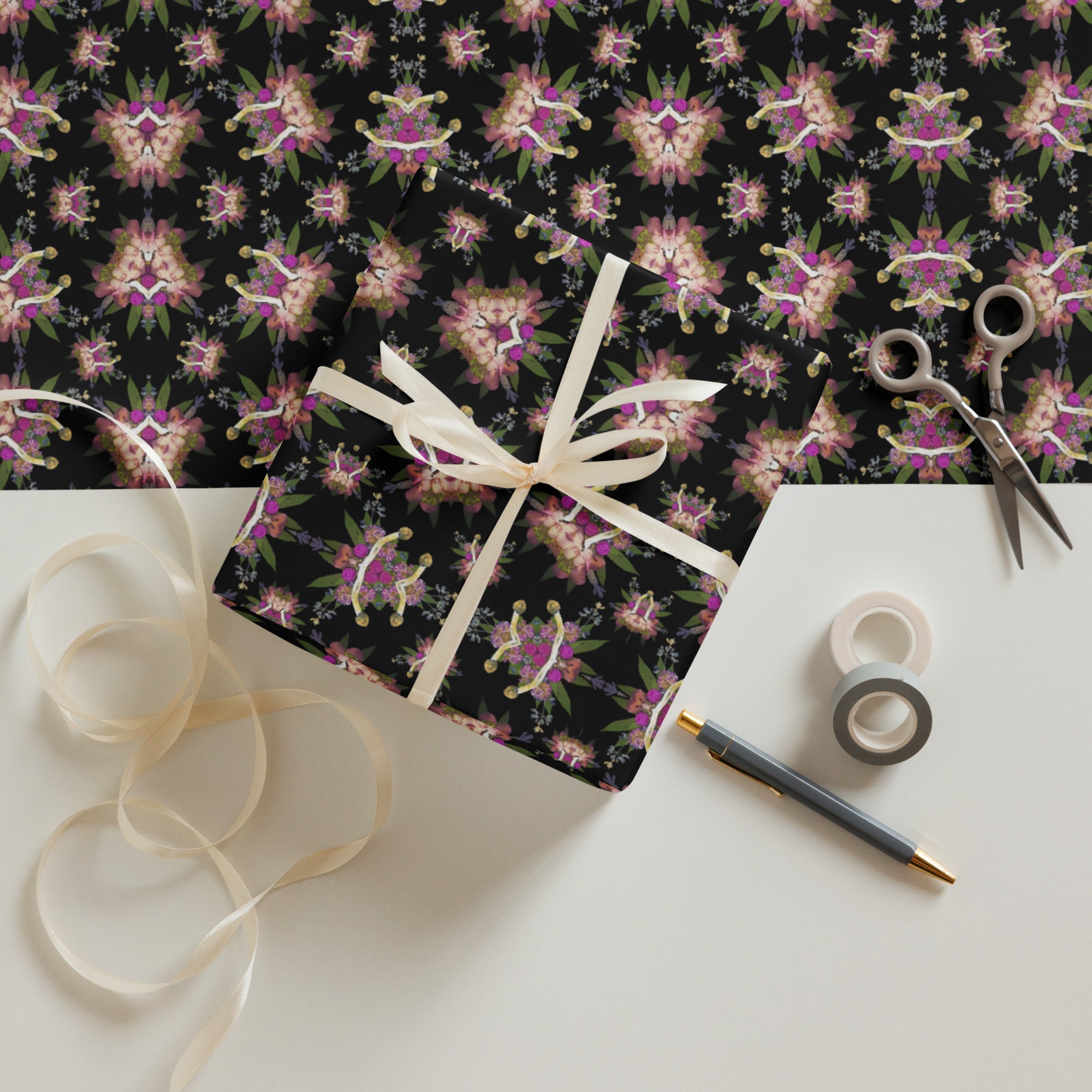 Fungeyes (Midnite) Wrapping paper sheets