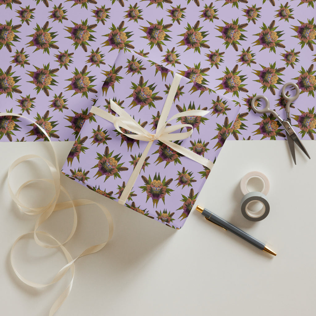 Bryar Rabbit (Purps) Wrapping paper sheets
