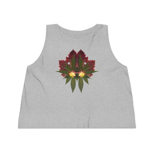 Cross Faded Women's Crop Top