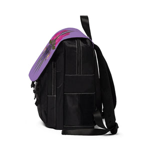 Bogan-Kisses (Purps) Unisex Casual Shoulder Backpack