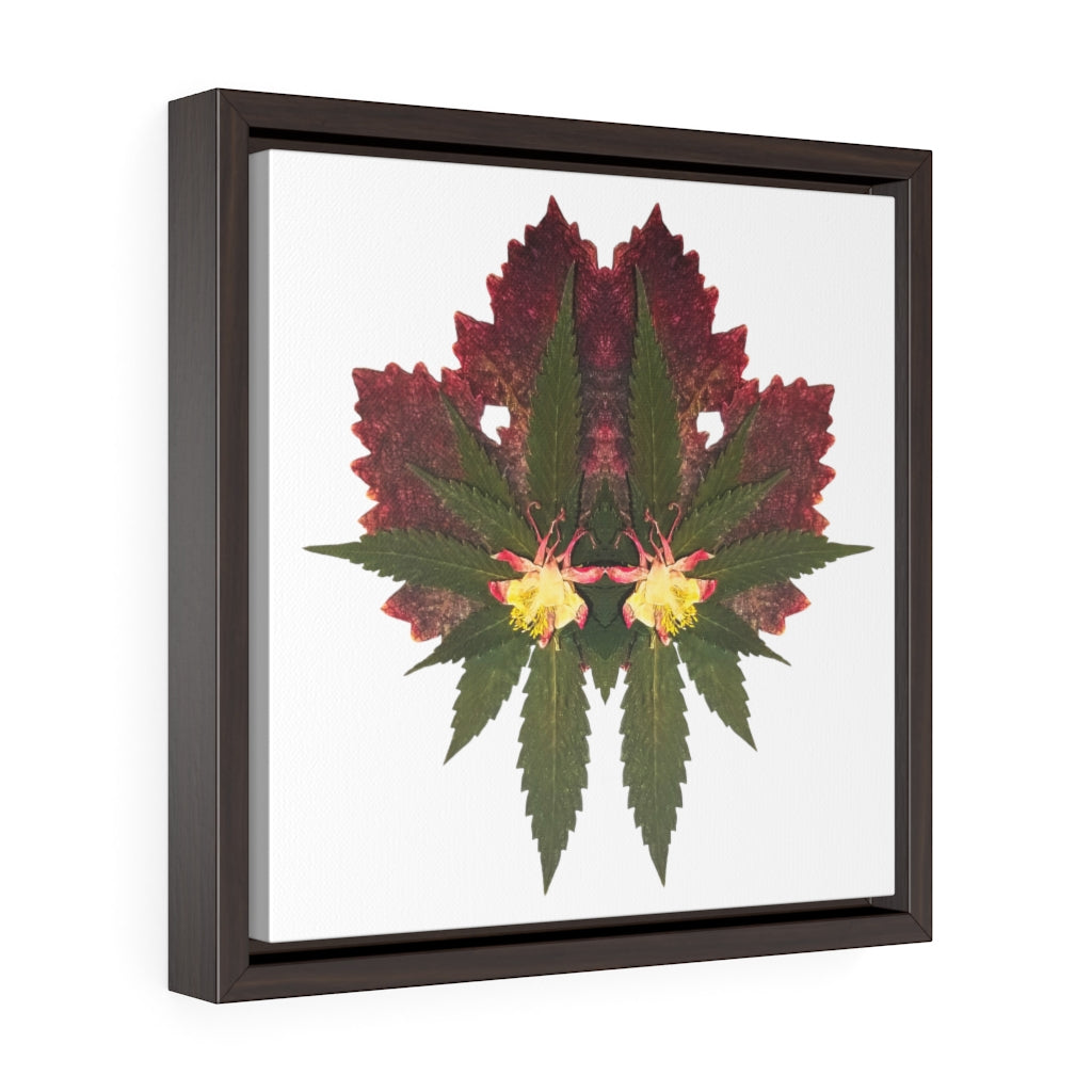 Cross Faded (Whiteout) Square Framed Premium Gallery Wrap Canvas