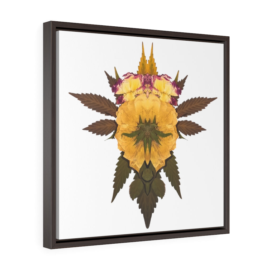 Penetration (Whiteout) Square Framed Premium Gallery Wrap Canvas