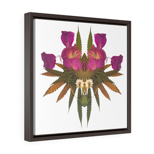 Viral (Whiteout) Square Framed Premium Gallery Wrap Canvas
