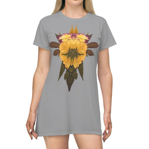 Penetration (Greytful) All Over Print T-Shirt Dress