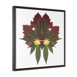 Cross Faded (Whiteout) Square Framed Premium Gallery Wrap Canvas