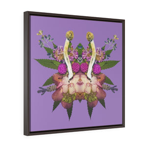 Fungeyes (Purps) Square Framed Premium Gallery Wrap Canvas