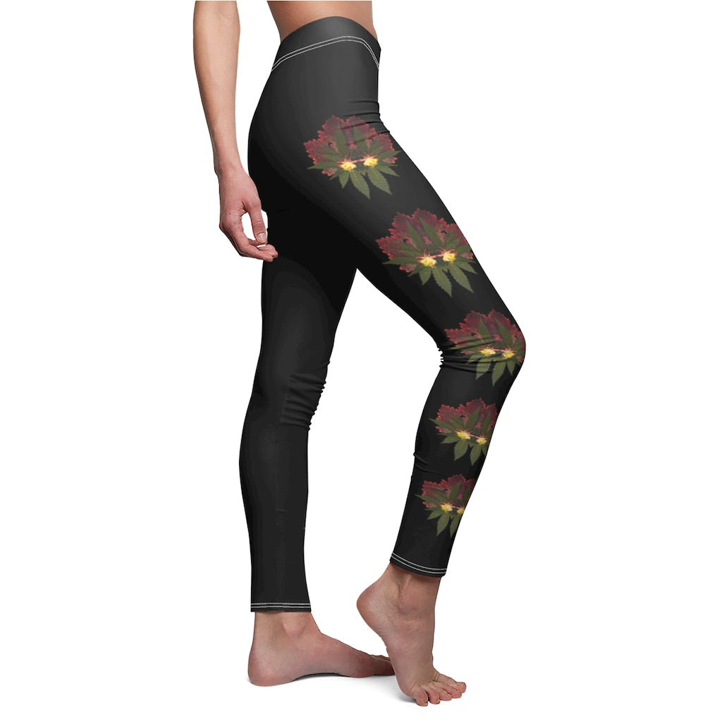 Cross Faded (Midnite) Women's Cut & Sew Casual Leggings