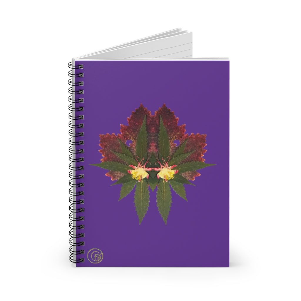 Cross Faded (Purps) Spiral Notebook - Ruled Line