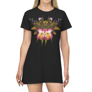 Smoochie Boochie (Midnite) All Over Print T-Shirt Dress