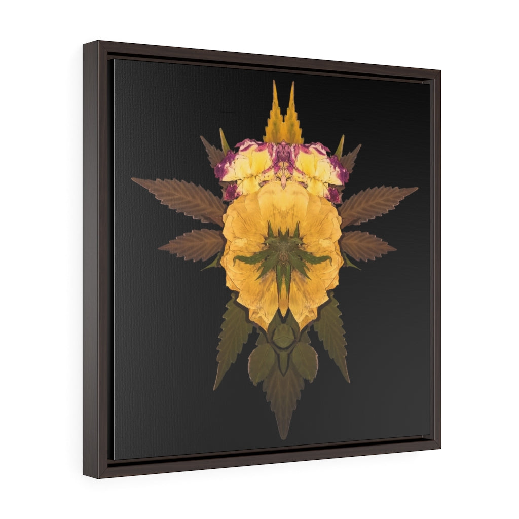 Penetration (Midnite) Square Framed Premium Gallery Wrap Canvas