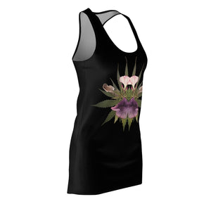 Soft Kiss (Midnite) Women's Cut & Sew Racerback Dress (Logo)