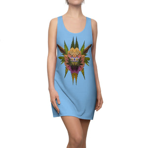 Bryar Rabbit (Sky) Women's Cut & Sew Racerback Dress