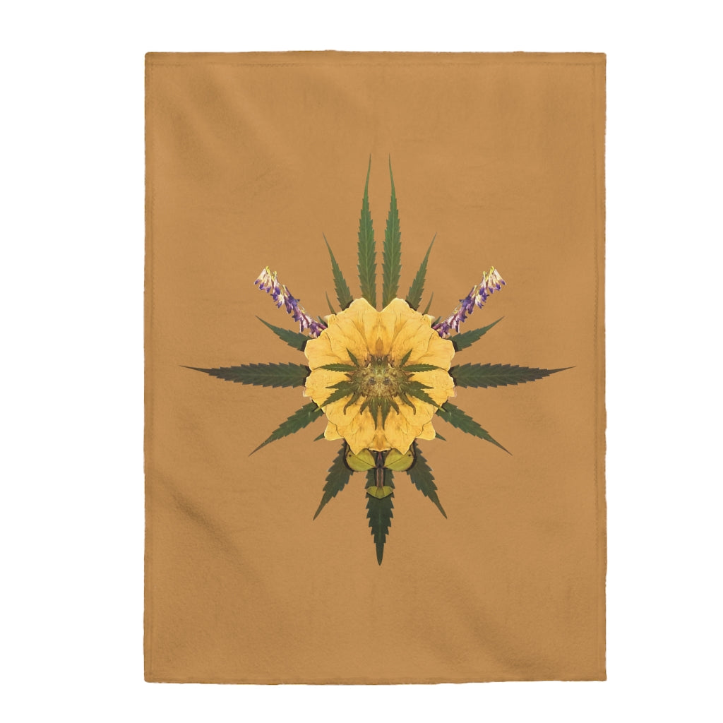 Blossom (Natural) Velveteen Plush Blanket