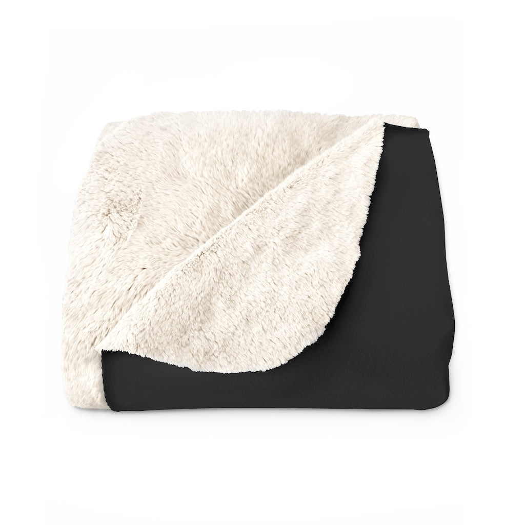 Bogan-Kisses (Midnite) Sherpa Fleece Blanket