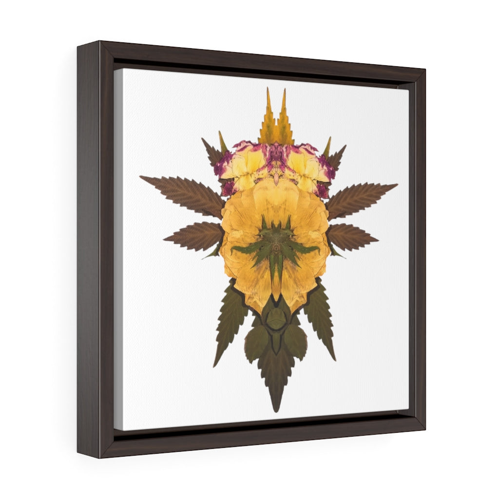 Penetration (Whiteout) Square Framed Premium Gallery Wrap Canvas