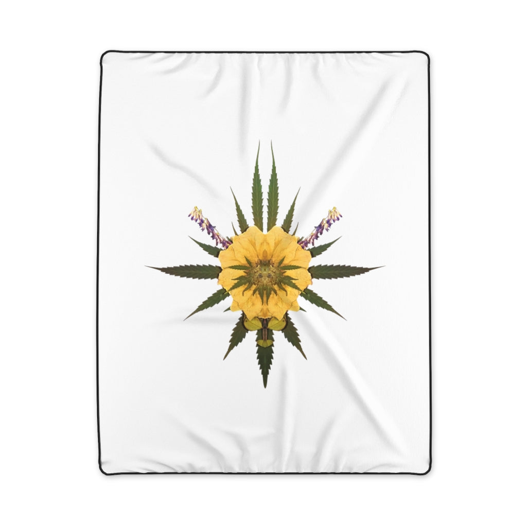 Blossom (Whiteout) Polyester Blanket