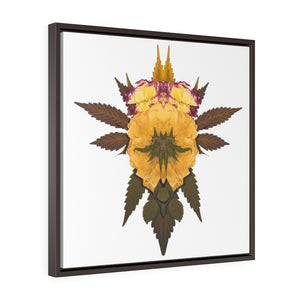 Penetration (Whiteout) Square Framed Premium Gallery Wrap Canvas