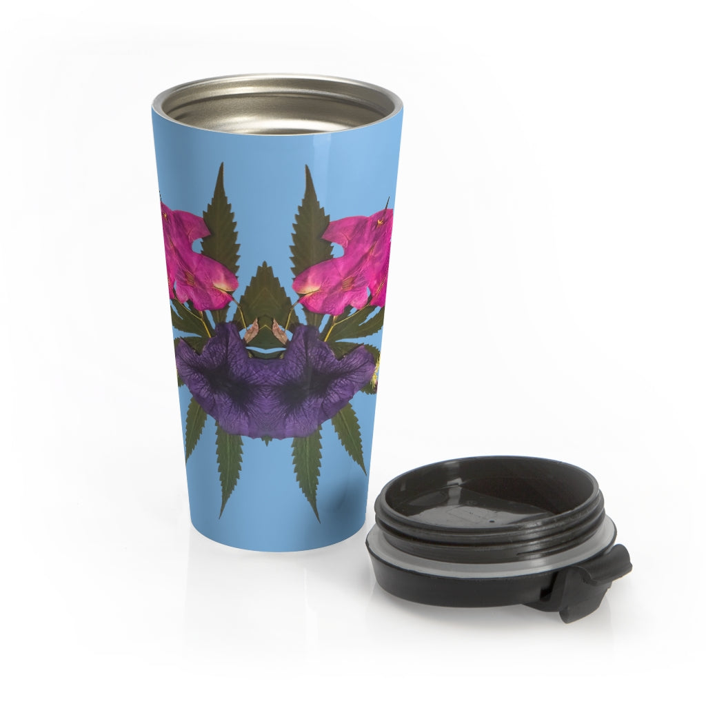 Bogan-Kisses (Sky) Stainless Steel Travel Mug