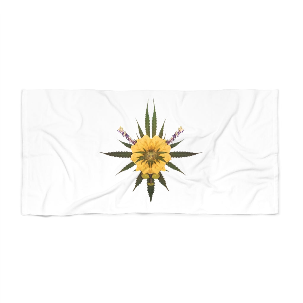 Blossom (Whiteout) Beach Towel