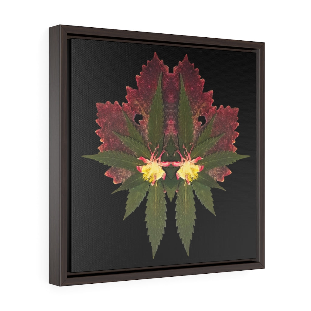 Cross Faded (Midnite) Square Framed Premium Gallery Wrap Canvas