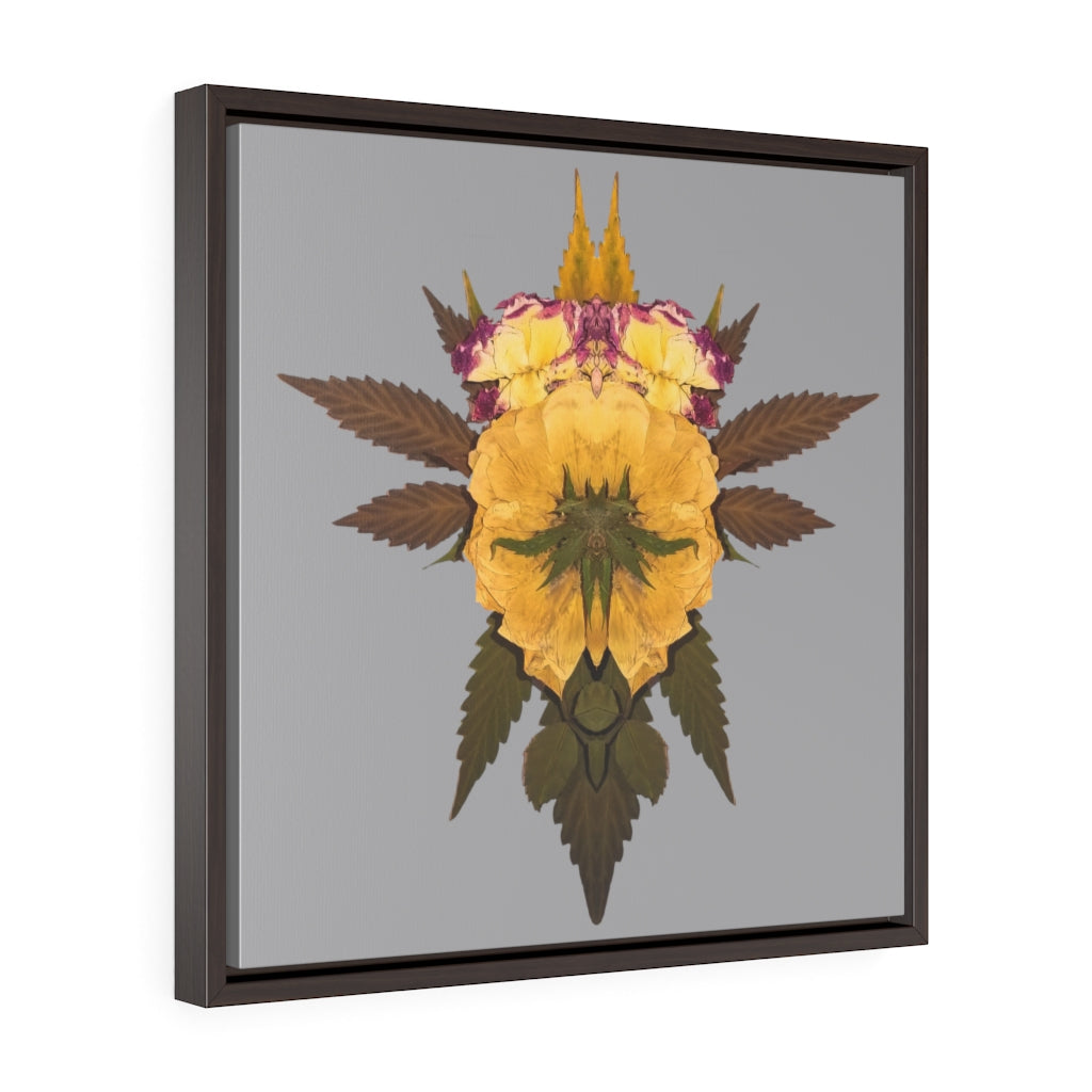 Penetration (Greytful) Square Framed Premium Gallery Wrap Canvas