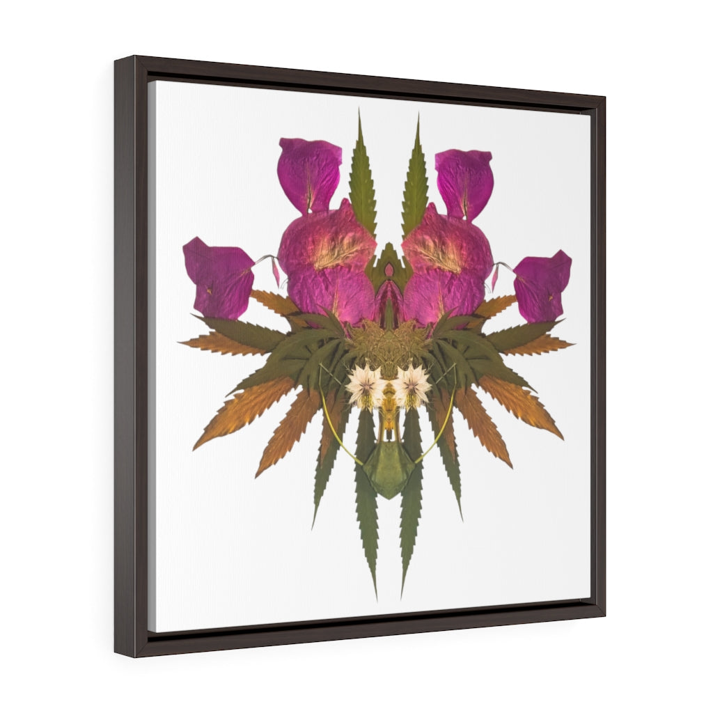 Viral (Whiteout) Square Framed Premium Gallery Wrap Canvas