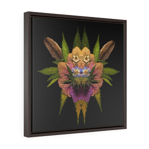 Bryar Rabbit (Midnite) Square Framed Premium Gallery Wrap Canvas