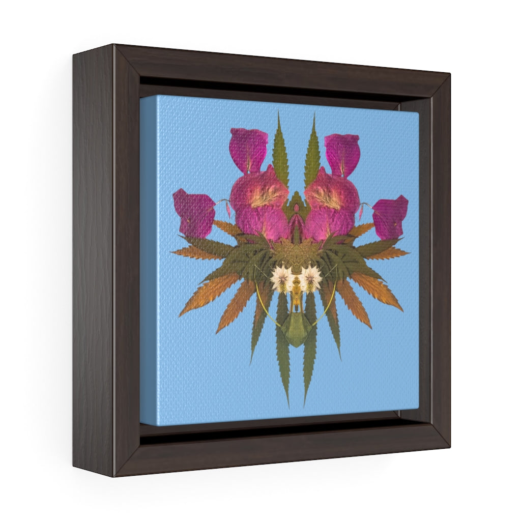 Viral (Sky) Square Framed Premium Gallery Wrap Canvas