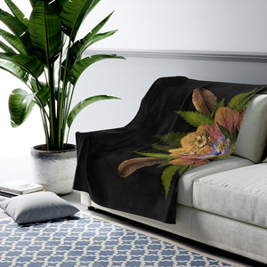 Bryar Rabbit (Midnite) Velveteen Plush Blanket