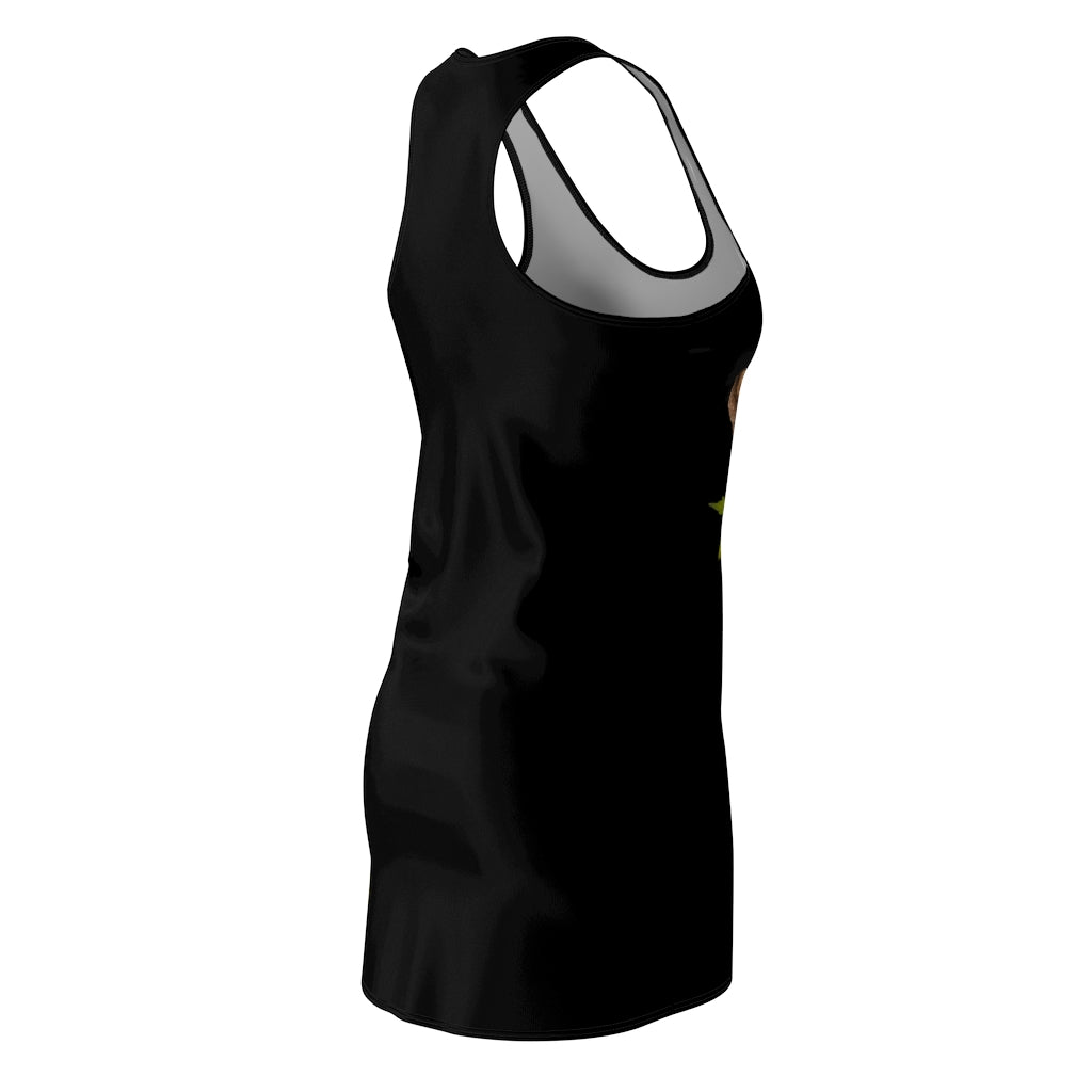 Bryar Rabbit (Midnite) Women's Cut & Sew Racerback Dress (Logo)