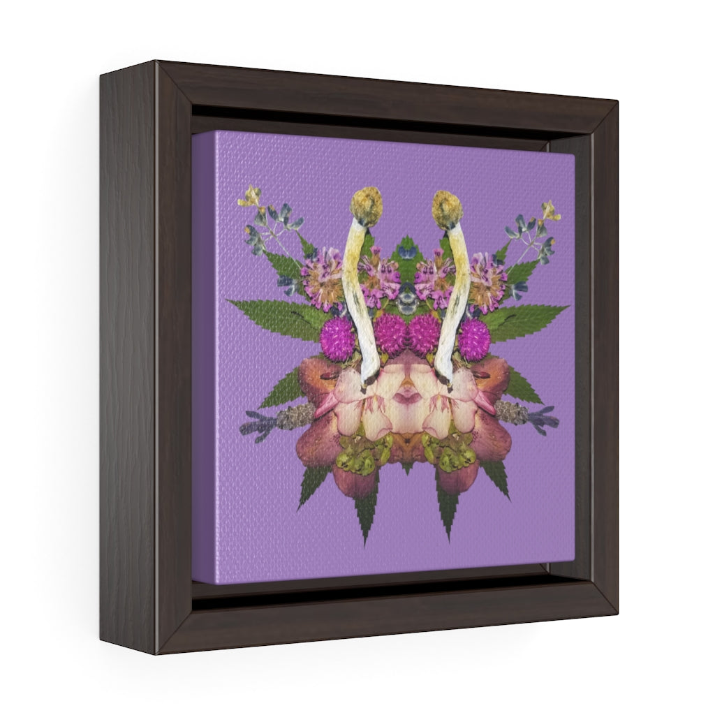 Fungeyes (Purps) Square Framed Premium Gallery Wrap Canvas