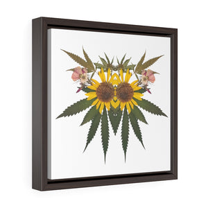 Sol (Whiteout) Square Framed Premium Gallery Wrap Canvas