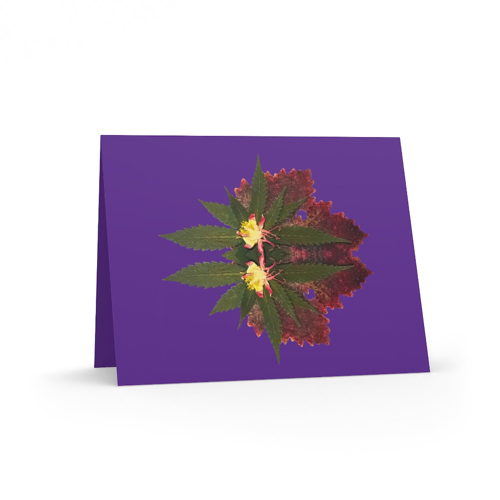 Cross Faded (Purps) Greeting Cards (8 pcs)