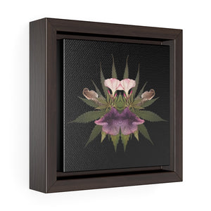 Soft Kiss (Midnite) Square Framed Premium Gallery Wrap Canvas