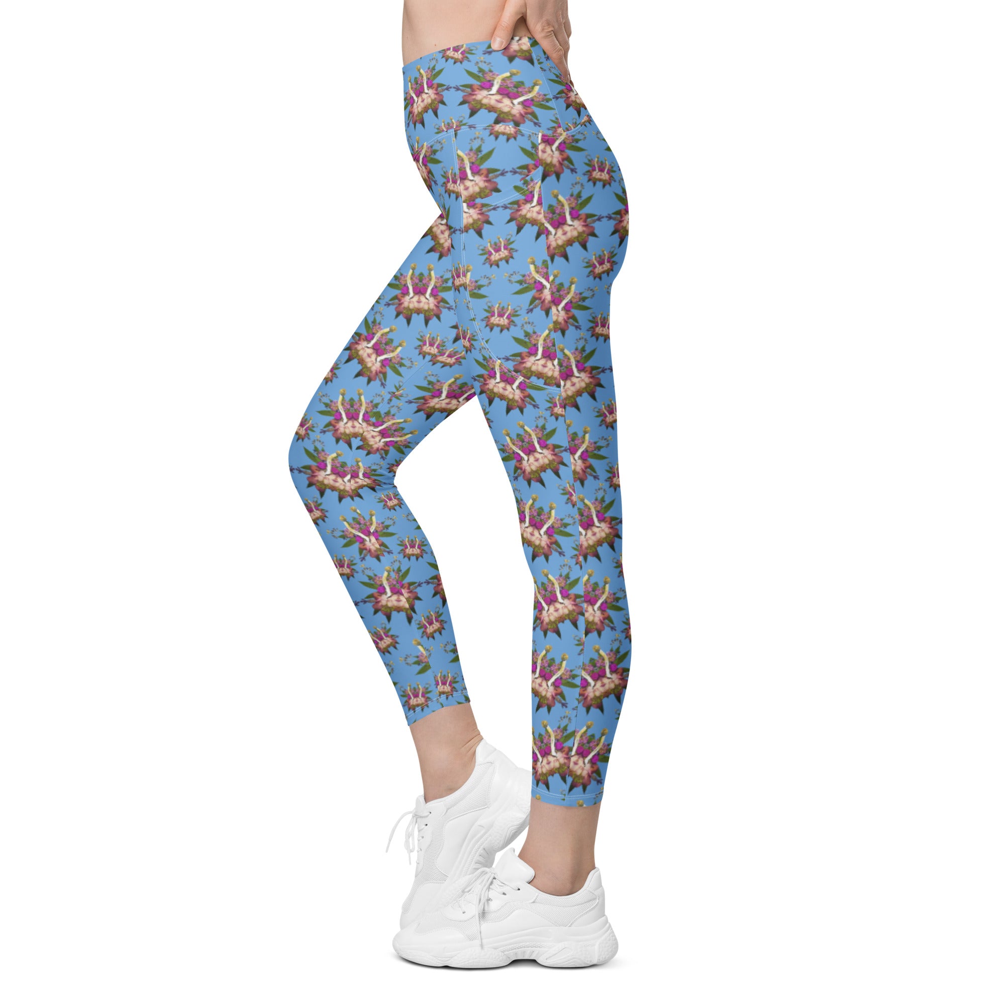Fungeyes Playful (Sky) AOP Leggings with pockets