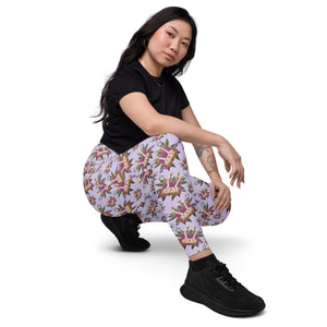 Fungeyes Playful (Purps) AOP Leggings with pockets