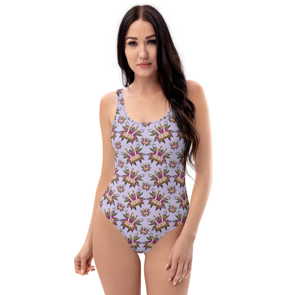 Fungeyes Playful (Purps) AOP One-Piece Swimsuit