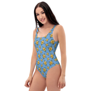 Blossom Playful (Sky) AOP One-Piece Swimsuit