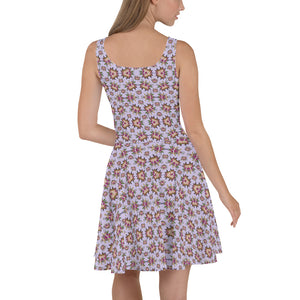 Fungeyes Playful Glitch (Purps) AOP Skater Dress