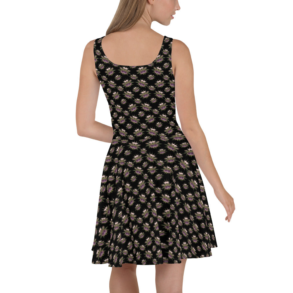 Soft Kiss Playful (Midnite) AOP Skater Dress