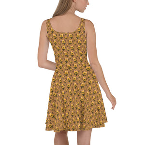 Penetration Playful (Natural) AOP Skater Dress