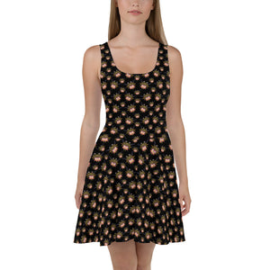 Smoochie Boochie Playful (Midnite) AOP Skater Dress